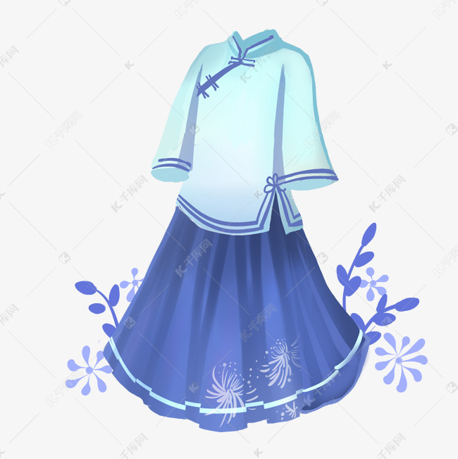 民国校服小花服装