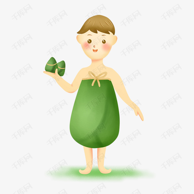 端午节拟人粽子孩童