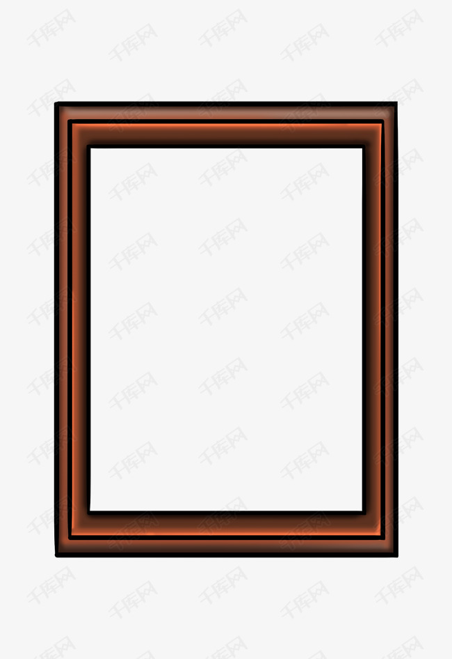 红色的框子装饰插画