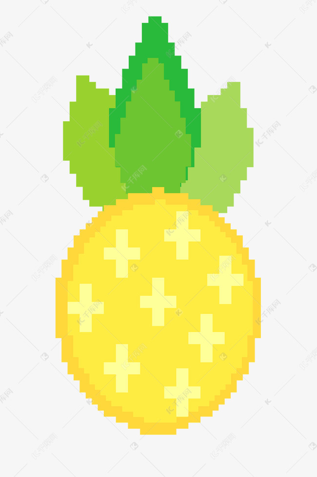 黄色菠萝像素