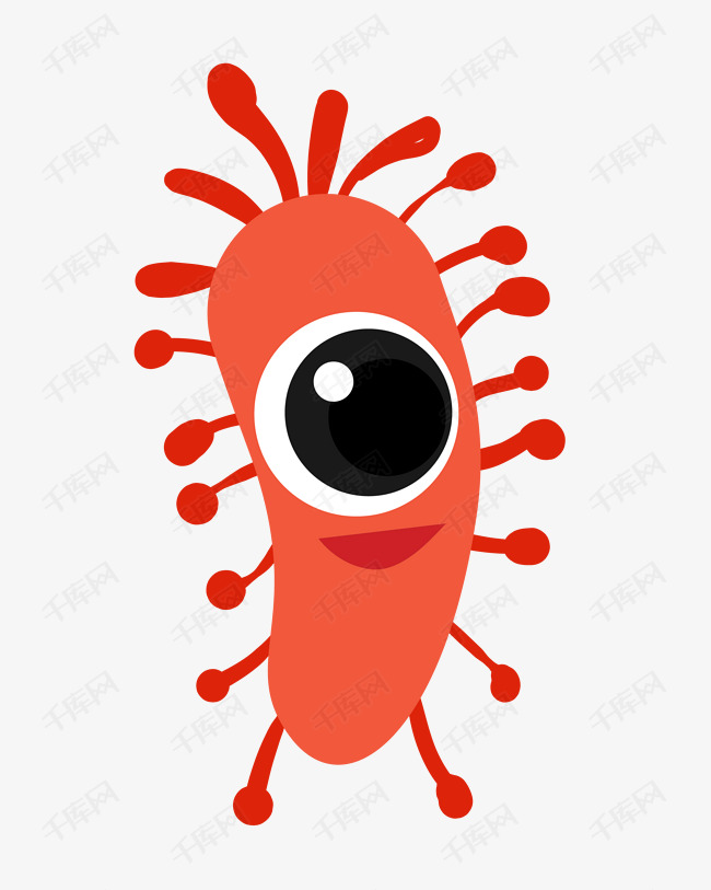 螺旋菌的细菌插画