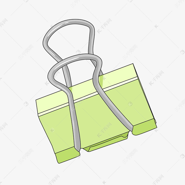 办公用品夹子插画