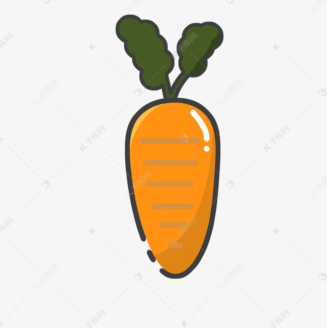卡通胡萝卜装饰图案