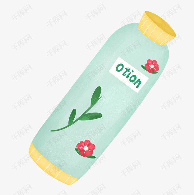 美容乳液卡通插画