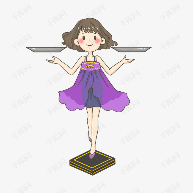 天秤座星座少女png