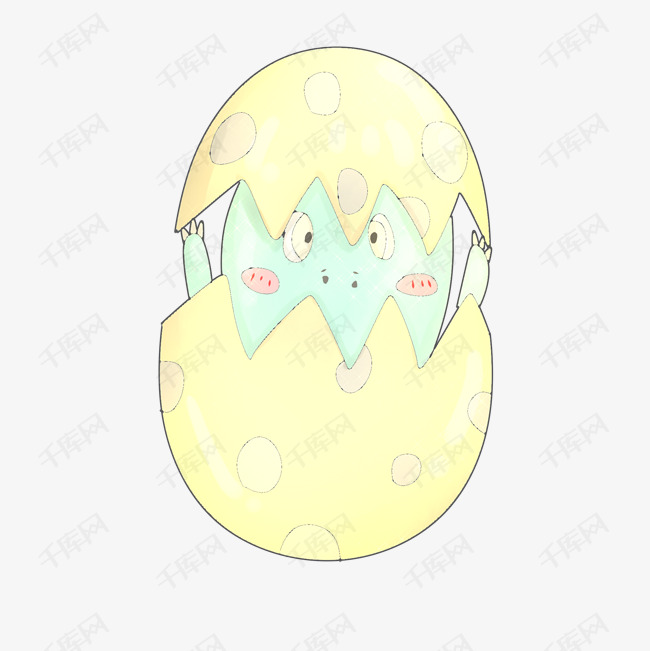 破壳恐龙蛋可爱