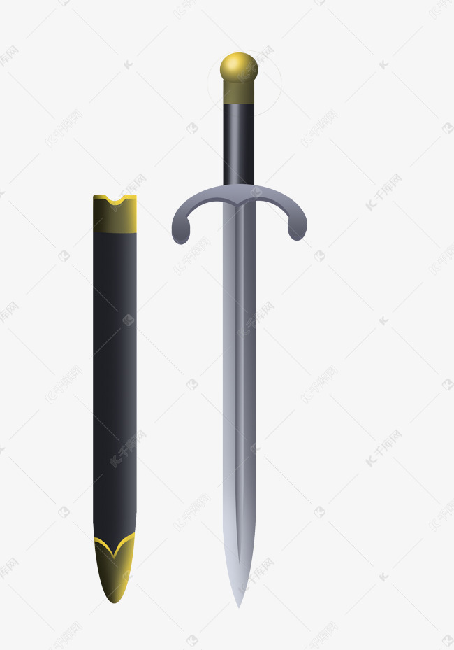 锋利的长剑装饰插画素材图片免费下载-千库网