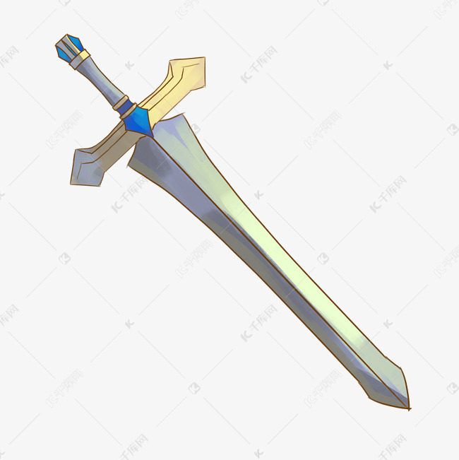 精美长剑装饰插画