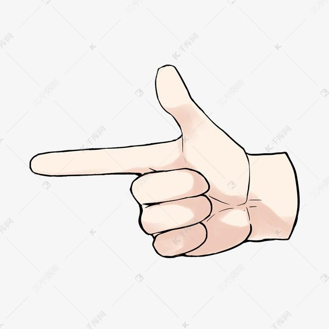 数字八的手势插画