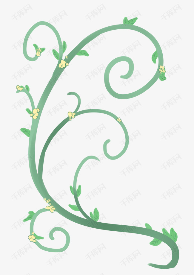 绿色植物花藤 素材图片免费下载-千库网