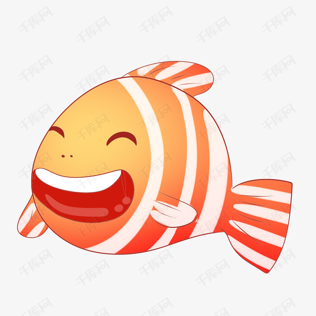 红色的鲤鱼笑容
