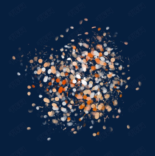 免抠元素 多色光点 光点效果png素材版权可商用有保障           编号