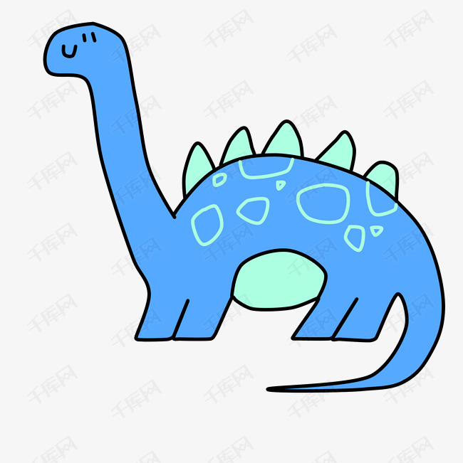 蓝色长颈龙