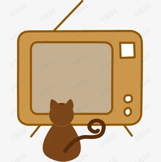 看电视的猫咪