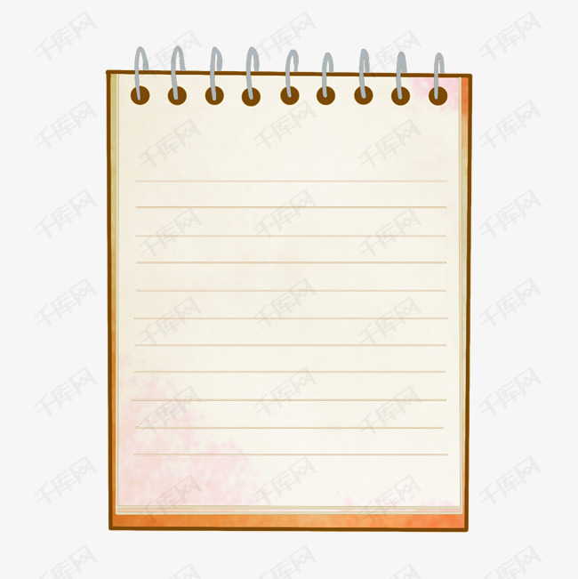 简约记事本纸张插画