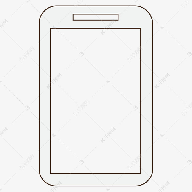 白色手机边框