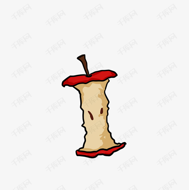 仿真垃圾吃剩的苹果核