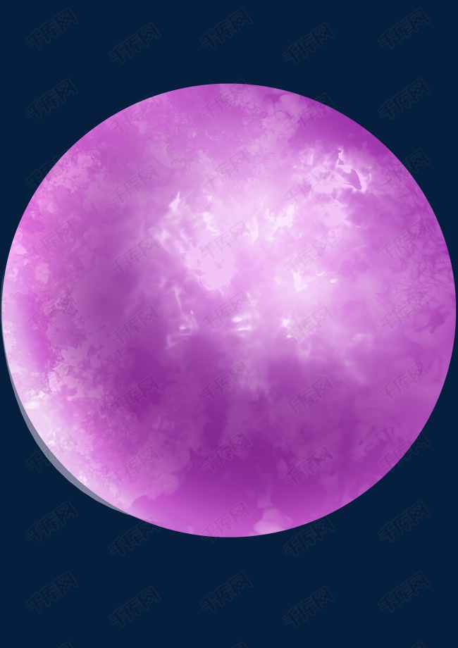 美丽月球卡通插画