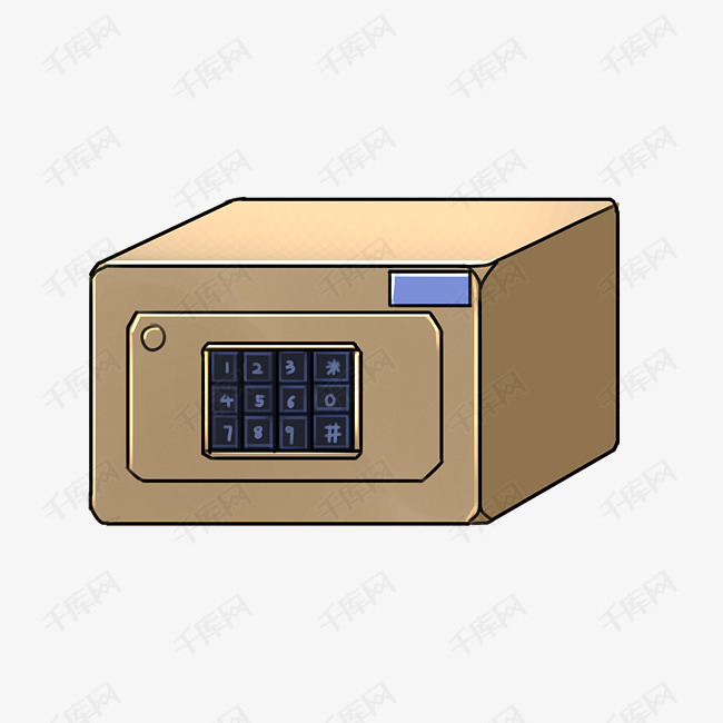 黄色的密码箱素材图片免费下载-千库网