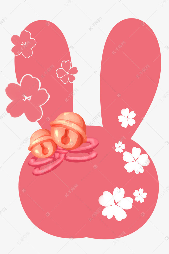 粉色兔子头