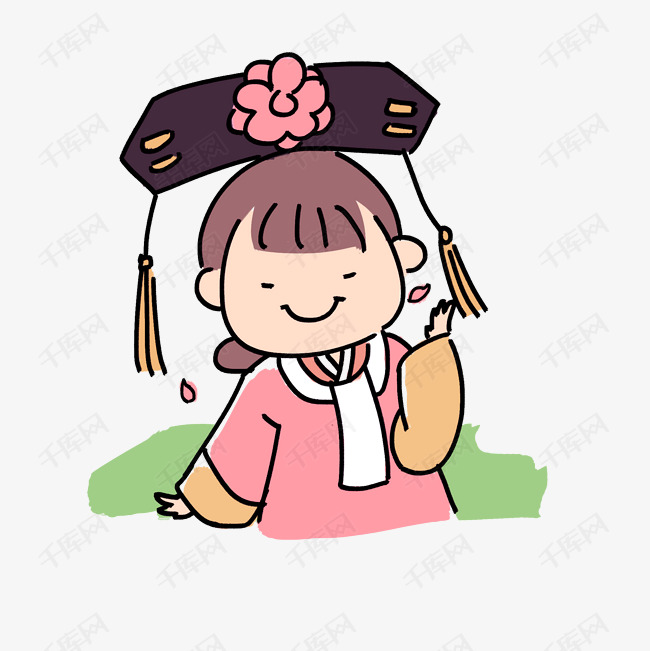 笑脸的格格卡通png