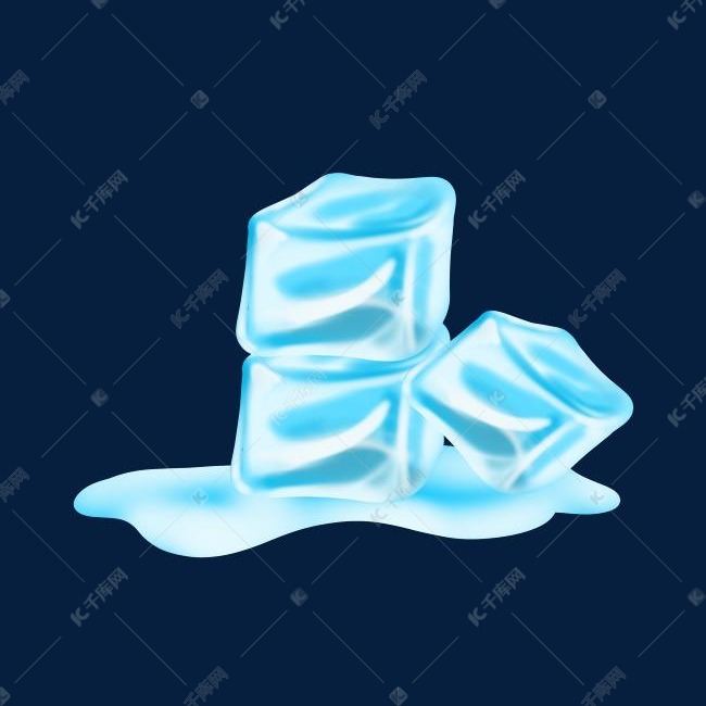 冰块结冰冷冰
