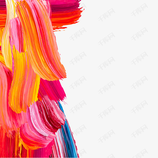 油画厚涂肌理纹理笔触笔刷艺术装