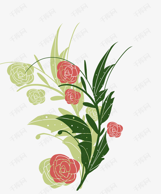 精美的蔷薇花藤