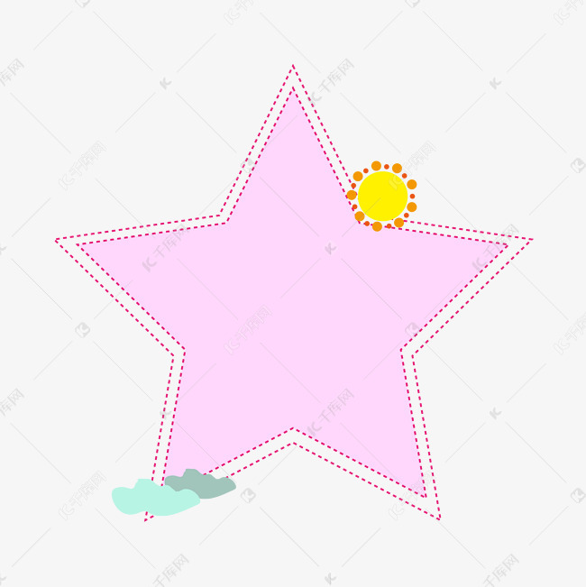 五角星边框