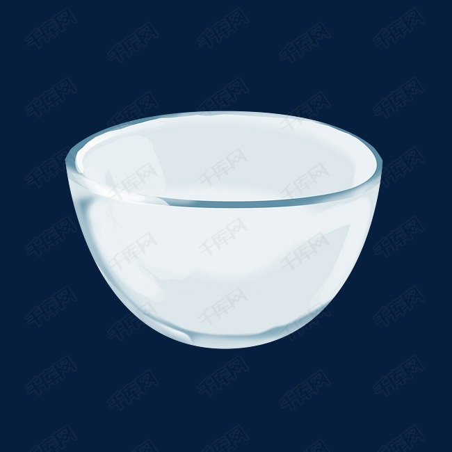 玻璃容器玻璃碗插画