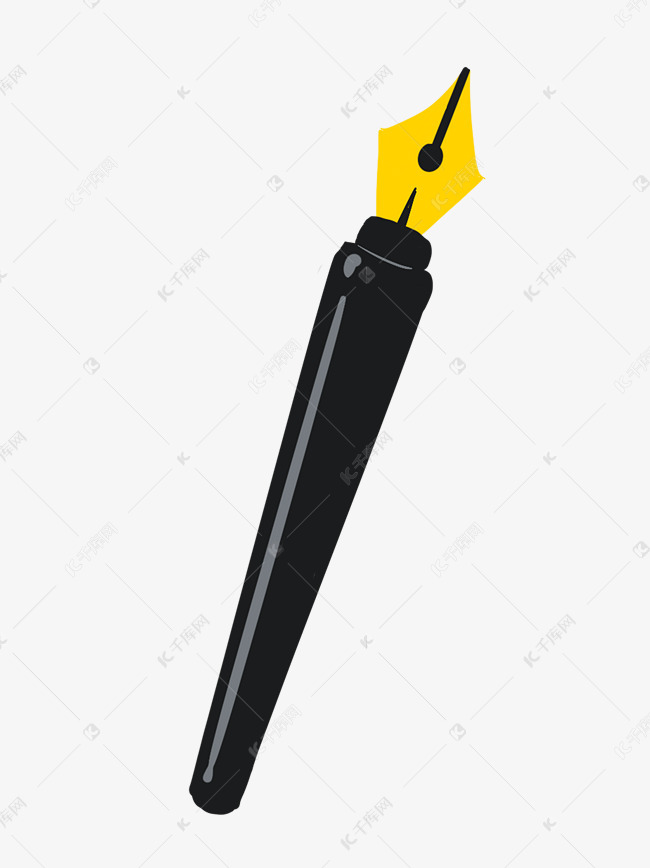 卡通文具钢笔png