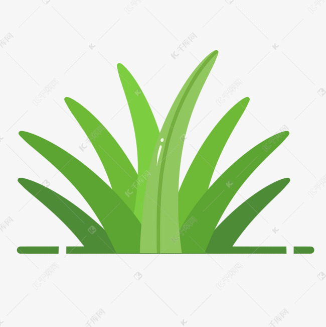 一撮草免抠png素材图片免费下载 高清卡通手绘psd 千库网 图片编号