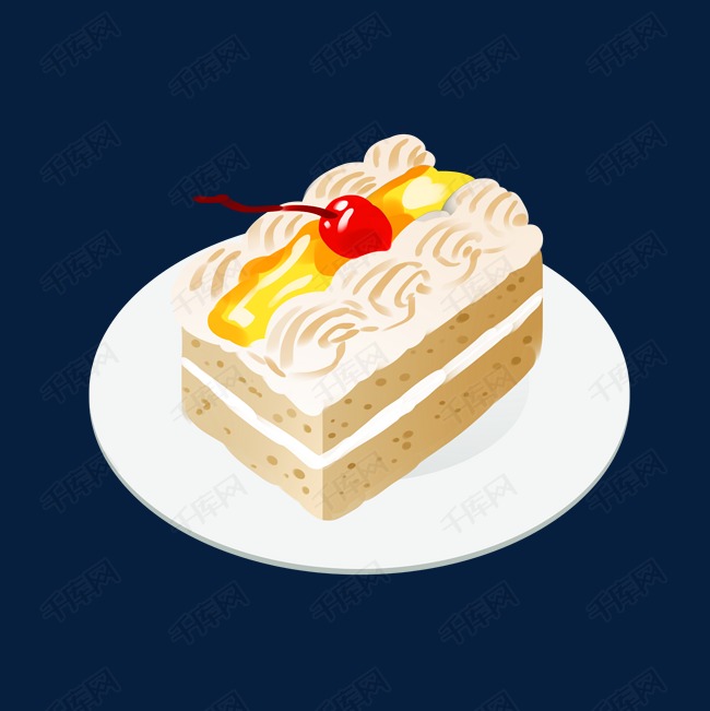 正方形夹心蛋糕插图