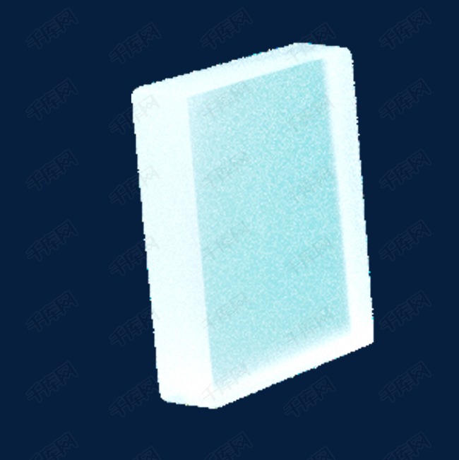 卡通渐变白色长方形