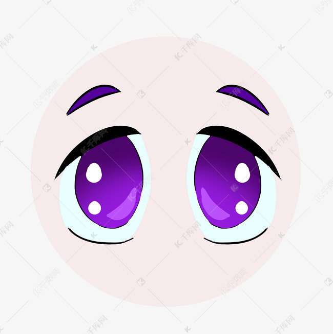 人体重要器官紫色的眼睛