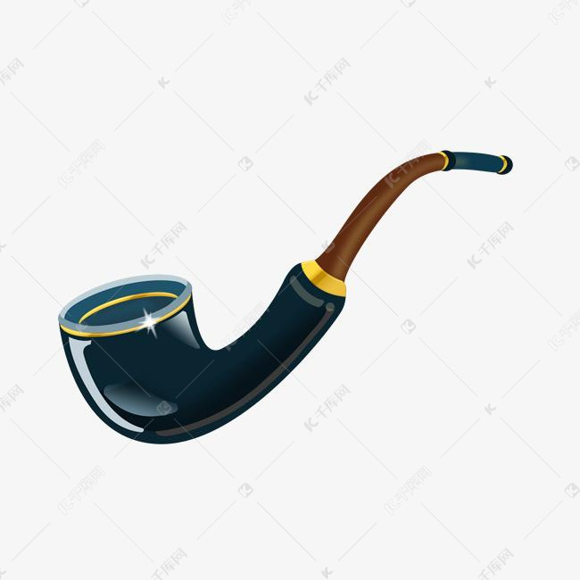 漂亮烟斗卡通插画