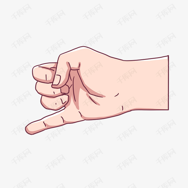 小拇指拉钩手势