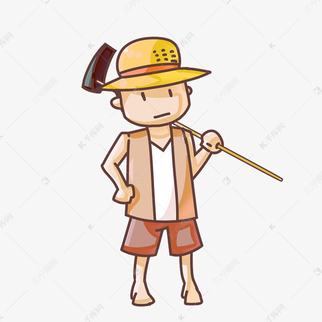锄地的小男孩 素材2019-03-14发布,千库图片素材频