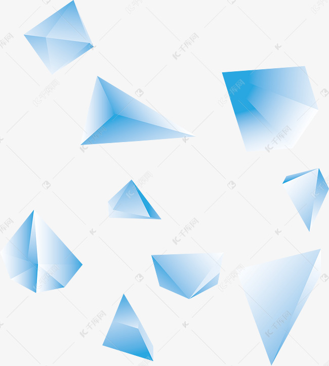 漂浮几何三角立方体素材图片免费下载 高清漂浮素材psd 千库网 图片编号