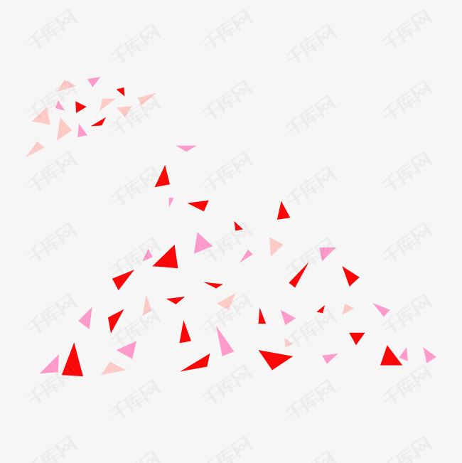 红色几何三角素材图片免费下载 高清psd 千库网 图片编号