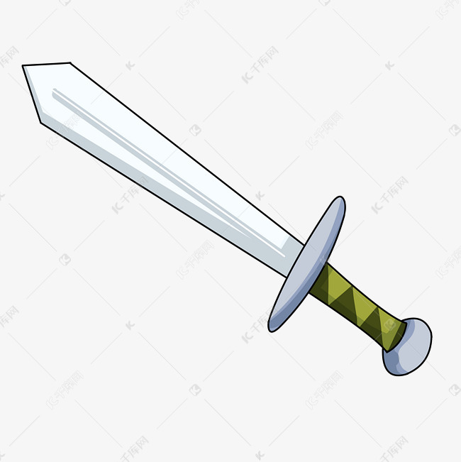玩具宝剑卡通插画