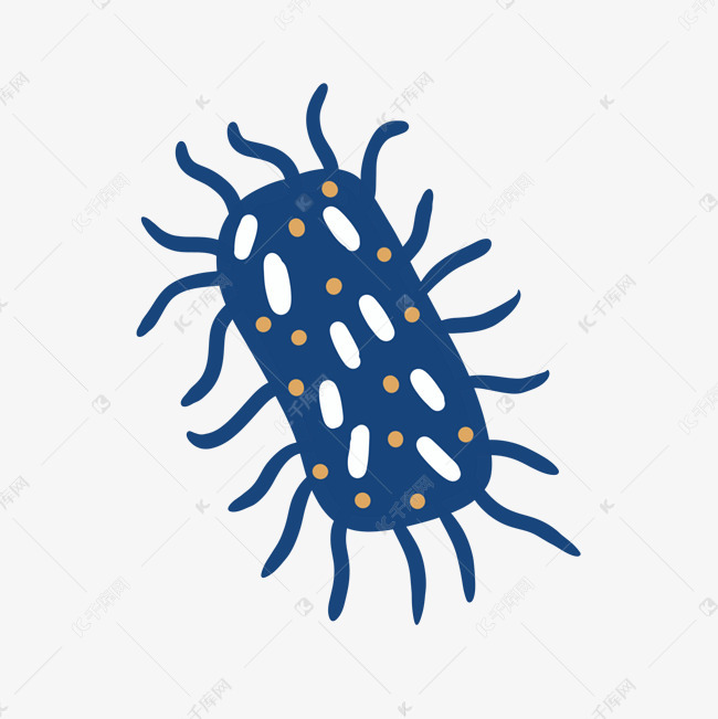 微生物细菌扁平png免抠素材