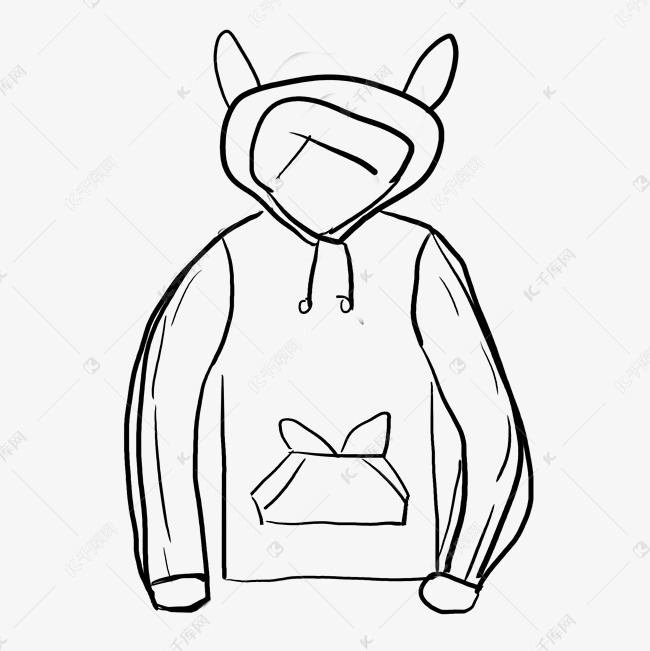 卫衣长袖服装素材图