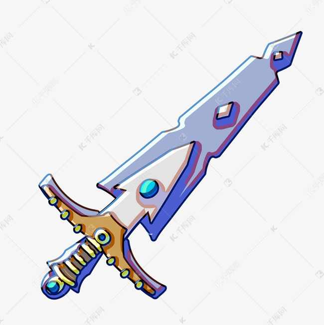 宝剑玩具卡通插画