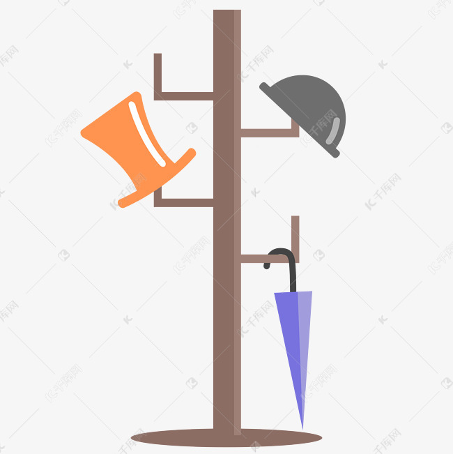 免抠元素 家具用品 衣帽架帽子雨伞架版权可商用有