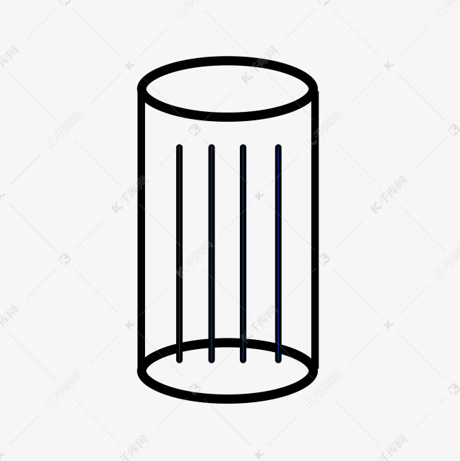 空的玻璃轮廓图标