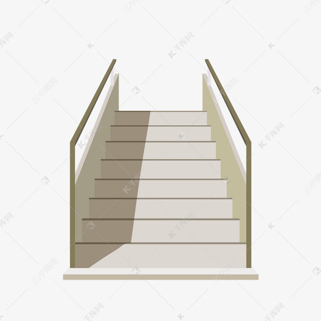 白色楼梯 素材图片免费下载-千库网