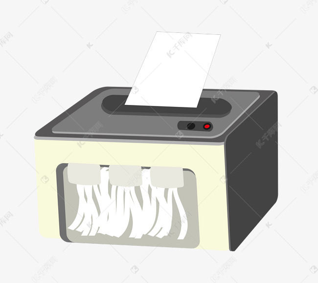办公碎纸机插画素材图片免费下载-千库网