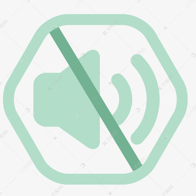 静音音频接口符号图标
