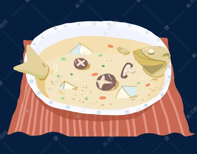 一盘酸菜鱼创意插图